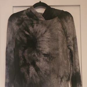 Black tie dye hoodie
